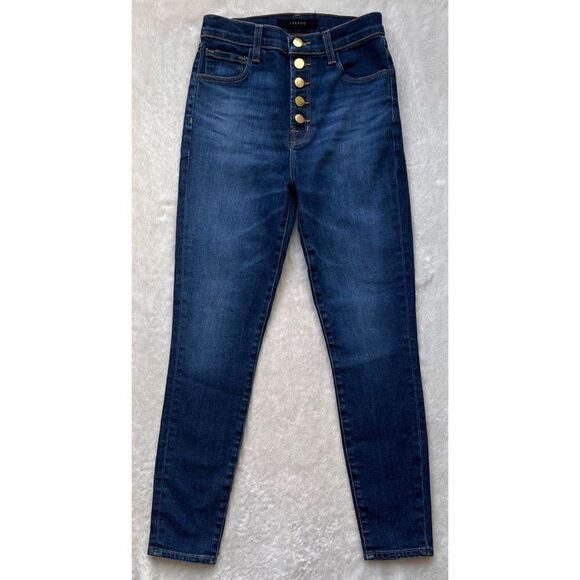 J BRAND Lillie High-Rise Cropped Skinny Jeans in Arcade, Size 25 - Picture 14 of 16